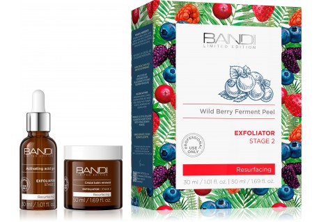 Wild Berry Ferment Peel Dwuetapowa mikrodermabrazja sensoryczna BANDI